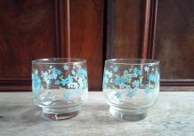 8 verres à eau - Collection Veronica myosotis 