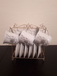 Service à café en porcelaine BAVARY