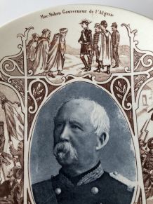 Ancienne assiette Sarreguemines Président Mac Mahon