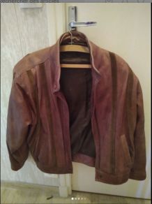 Blouson en cuir vintage