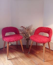 Fauteuils moumoute années 70