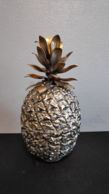 seau à glace ananas en laiton signé Michel Dartois