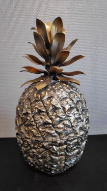seau à glace ananas en laiton signé Michel Dartois