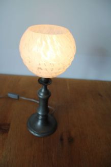 Lampe étain années 50