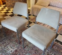 Paire de chaises vintage années 60