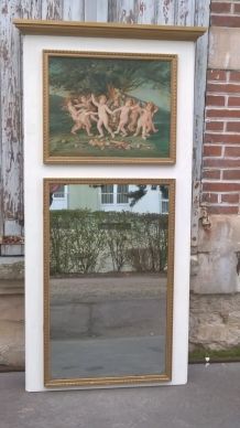 Miroir trumeau style Louis XVI 104x66cm