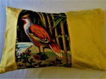 Coussin vintage " faisan "