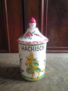 Pot en céramique Hachisch - Peint à la main 