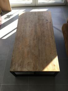 Table basse vintage industrielle 