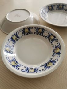 3x assiettes creuses  Villeroy &amp;amp; Boch Cadiz