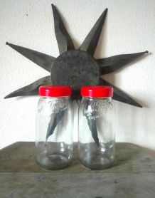 2 pots de conservation à vis "le parfait" super - 3 litres 