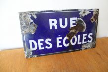 Plaque de rue émaillée années 50/60