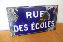 Plaque de rue émaillée années 50/60