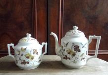 Théière et sucrier J. Pouyat Limoges 