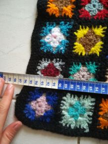 Plaid bébé carré afghan crochet