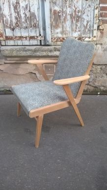 fauteuil pied compas scandinave