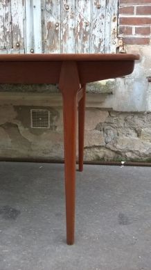 Table à manger extensible en teck scandinave