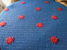 Plaid en laine crochetée