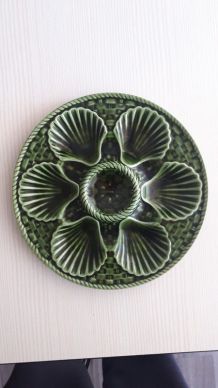 Assiette à fruits de mer faïencerie de Lonchamp