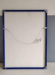 affiche "grand prix de l'âge d'or" encadrement métal bleu