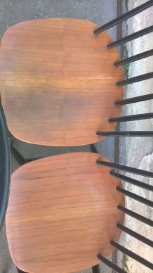 5  CHAISES SCANDINAVE FANETT TAPIOVAARA VINTAGE