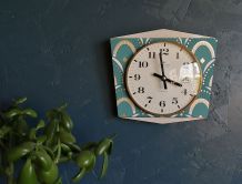 Horloge vintage, pendule murale "Junghans Art Déco"
