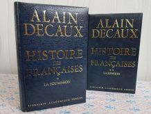 deux volumes d'Alain Decaux excellent état