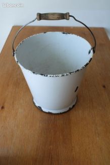 Seau émaillé années 40/50