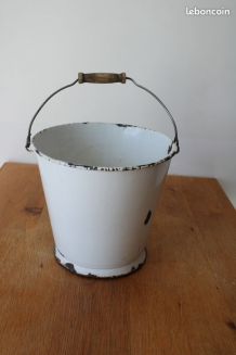 Seau émaillé années 40/50