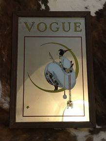 Miroir VOGUE "Art déco" tableau vintage cadre déco