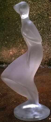 Statuette en verre Art déco