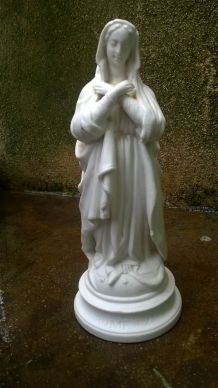 Statue Vierge Marie en biscuit 