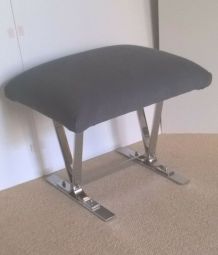 Tabouret ottoman design, vintage année 1970