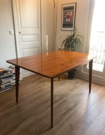 Table vintage bois extensible années 60's