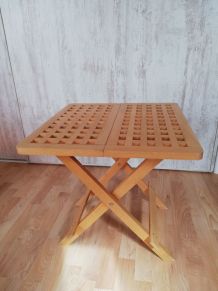 table pliante en bois