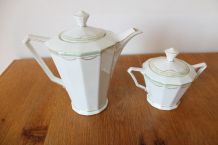 Cafetière et sucrier porcelaine d'Allemagne années 60/70