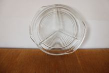 Plat en verre apéritif années 70