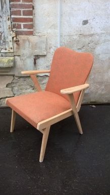 Fauteuil pied compas scandinave