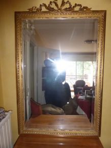 miroir doré ancien