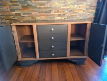 Superbe commode vintage en chêne 