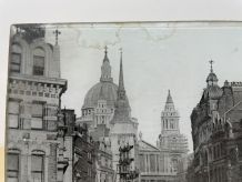 Photographie Londres pressée sous verre et carton - Fin XIXè