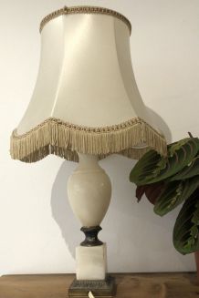 Lampe vintage albâtre à restaurer 