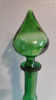 grande carafe verte avec bouchon goutte d'eau