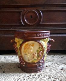 Cache pot en plastique - vintage 