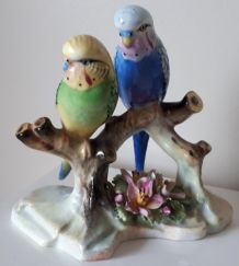 Couple d'oiseaux porcelaine