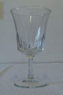 Lot 6 verres  à  vin  luminance régence 