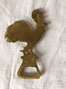 décapsuleur coq en laiton vintage