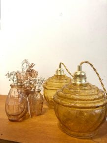 Paire de lampes baladeuses vintage années 70
