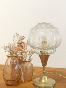 Lampe à poser en globe vintage années 50