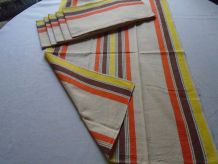 6 torchons coton métis